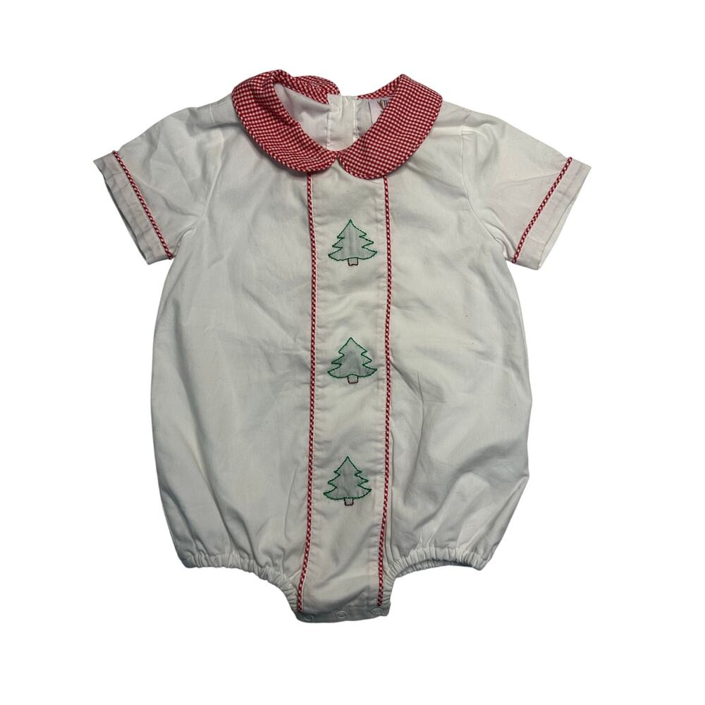 The smocking place emboridered collared christmas tree bubble 9m